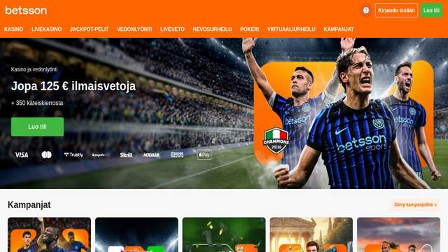 Betsson Casino casino screenshot